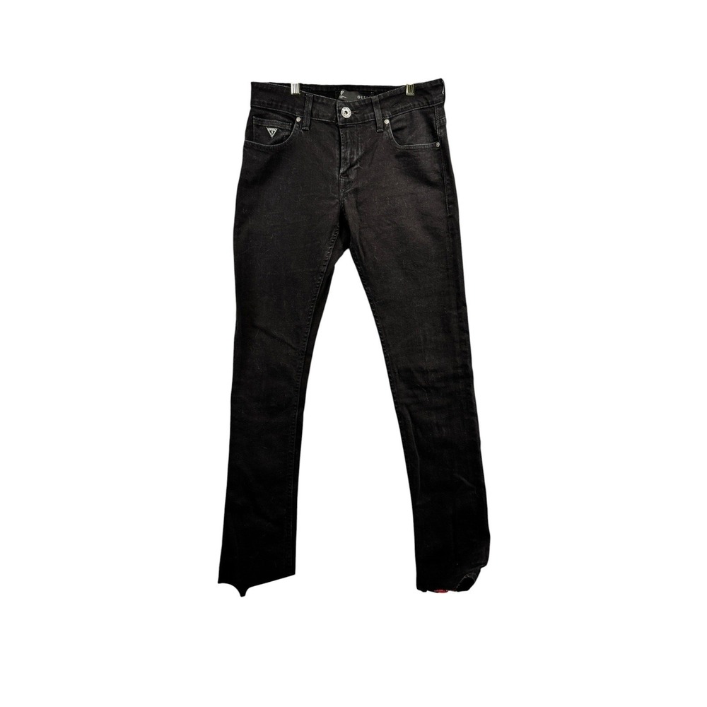 Guess Los Angeles Black Skinny Jeans Womens 30 x 32 Stretch Denim Y2K 90s